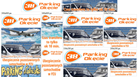 Banery statyczne dla www.parkingokecie24.pl